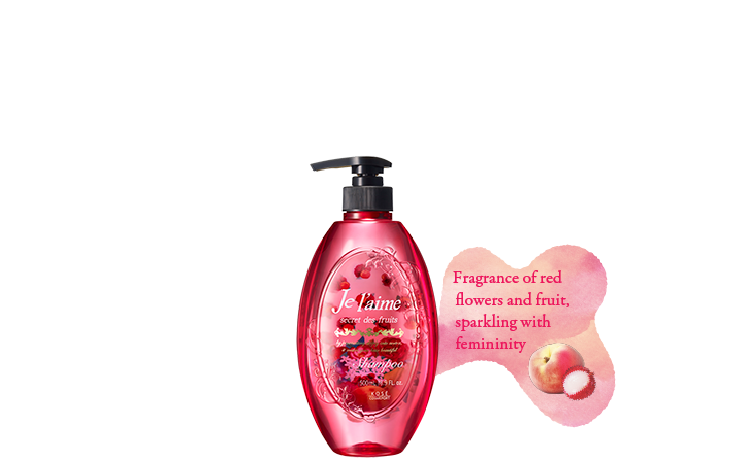 Fragrance of red flowers and fruit, sparkling with femininity
