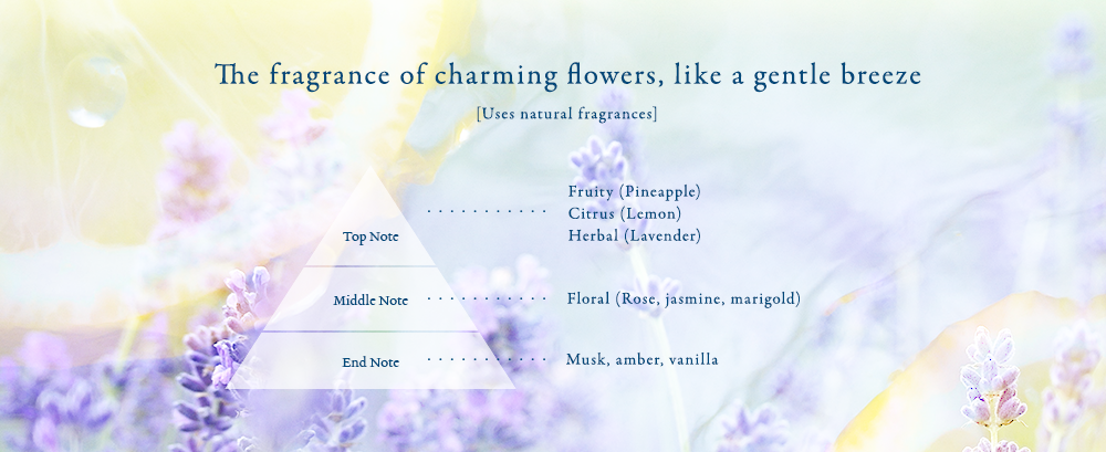 The fragrance of charming flowers, like a gentle breeze