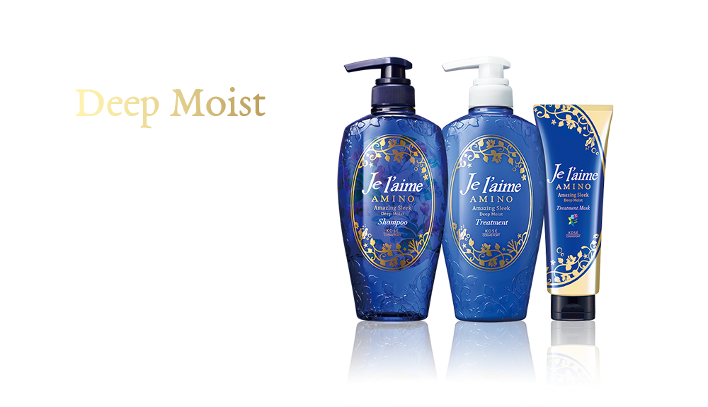 Deep Moist Makes even damaged and frizzy hair smooth and lustrous.